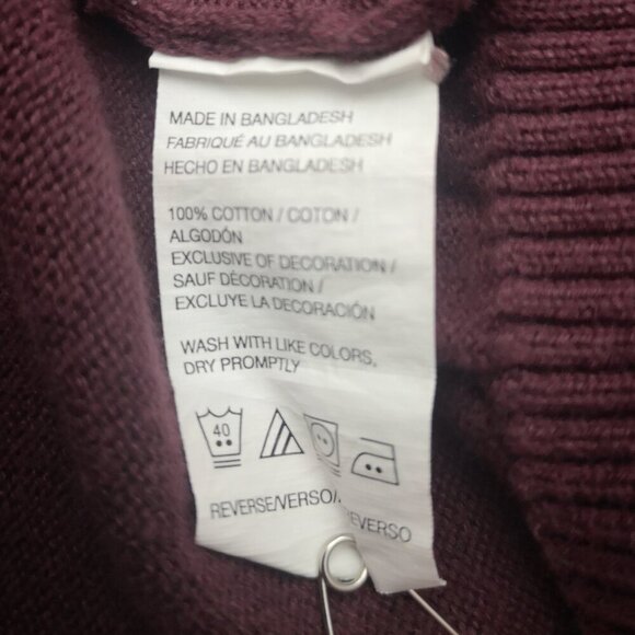 Izod Men's Size Large Burgundy 1/4 Zip Straight Fit Sweater - Picture 5 of 8
